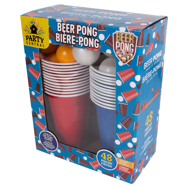 Party Central Recreational Ping Pong Balls & Cups 48pk 24+24