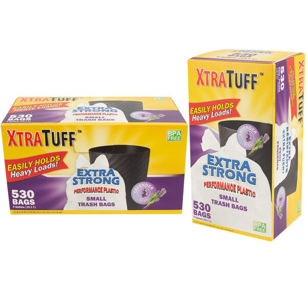 Xtratuff Trash Bag Box 4 Gal 530CT Lavender