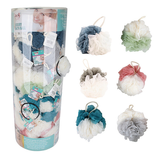 Ideal Bath Shower Ball Display 2 Tone 80g