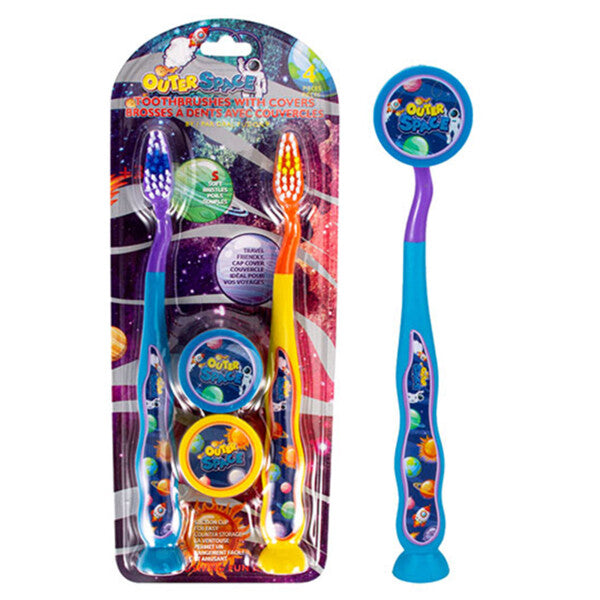 Oral Fusion Kids Toothbrush 4PK Outer Space