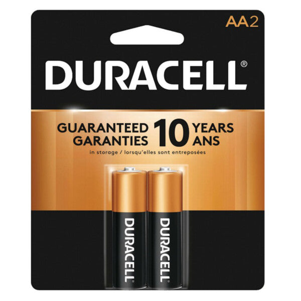 Duracell Coppertop AA Batteries - 2 Pack Alkaline Battery
