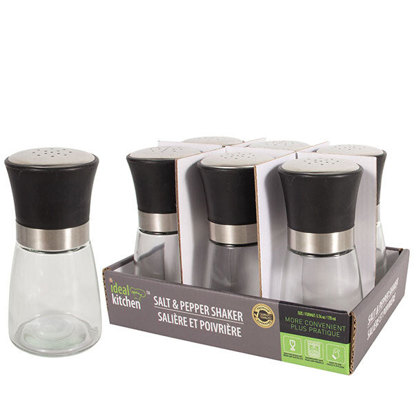 Ideal Kitchen Salt & Pepper Shaker Stainless Steel 5.74 oz