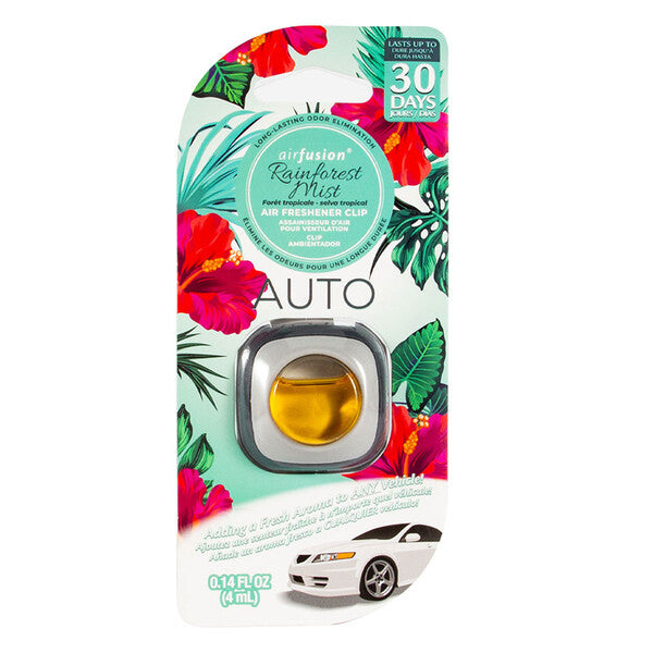 Air Fusion Air Freshener Clip 1 Pack 4ml Rainforest Mist