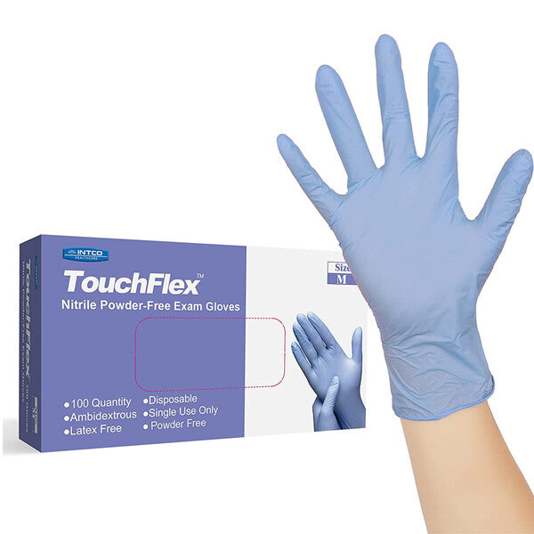 Intco Powder Free Nitrile Examination Gloves M