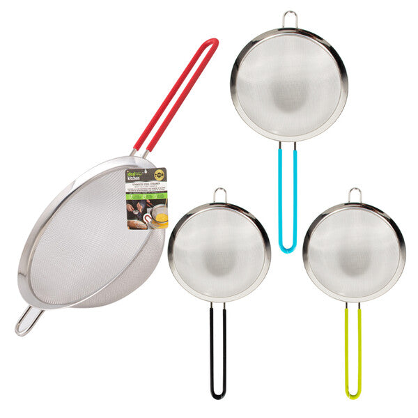 Ideal Kicthen Stainless Steel Strainer w/ Silicone Handle 7.9 inch