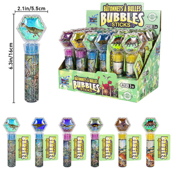 Crystal Shake Ball Bubble Stick - Dinosaur World
