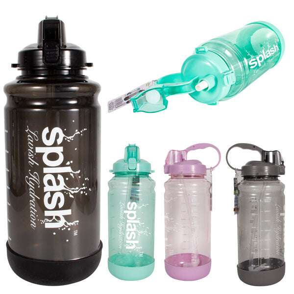 Splash Water Bottle 64oz w/ Silicone Bottom