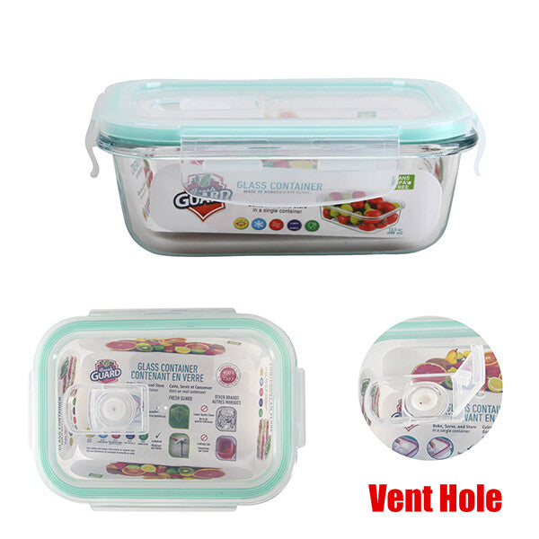 Fresh Guard Glass Container 13.5oz Oven Safe 1pk