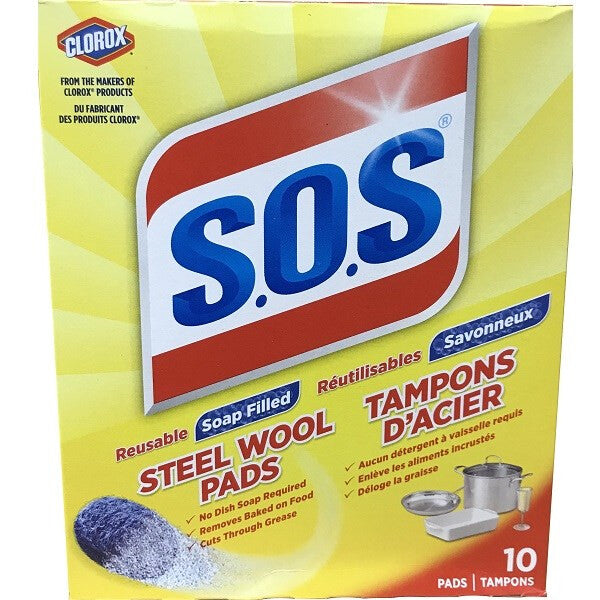 SOS Soap Pads 10CT Regular