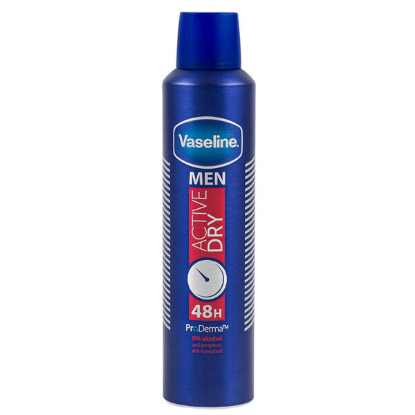 Vaseline Body Spray 250ml Men Active Dry
