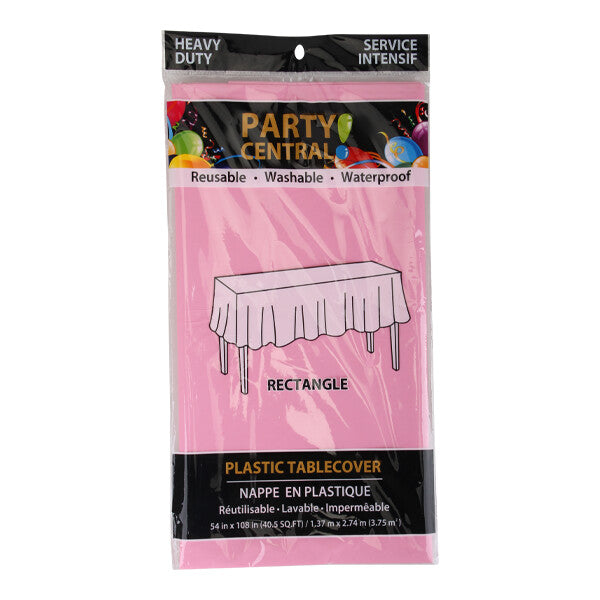 Table Cover Rectangular 54*108In Pink