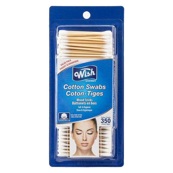 Wish Cotton Swabs 350CT Wood Stick