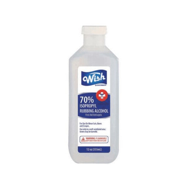 Wish Rubbing Alcohol 12oz 70% (84/pallet)
