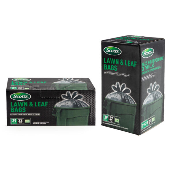 Scotts Flap Tie Bag Box 39Gal 22CT Black Lawn & Leaf