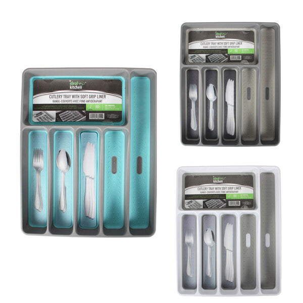 Ideal Kitchen Cutlery Tray 16x13.1x1.7 inch 6 Section