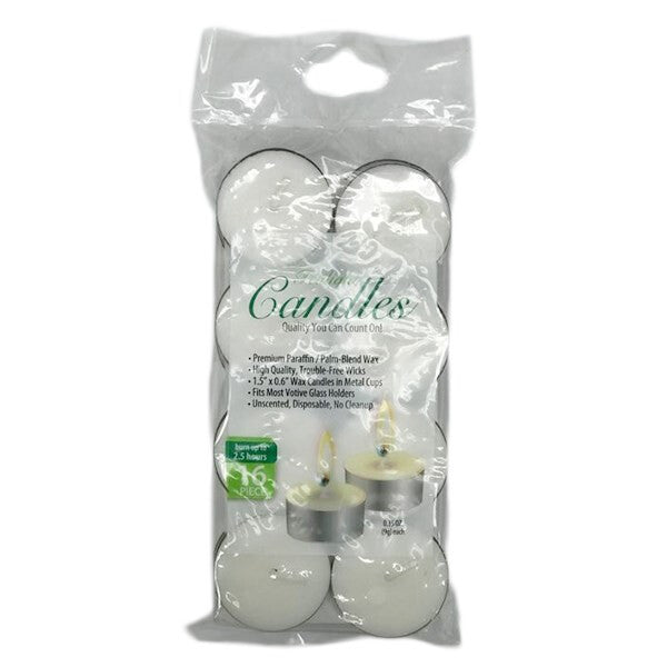 Candle Tealight 16PK Bag