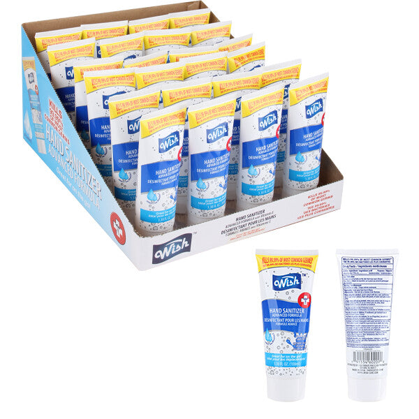 Wish Hand Sanitizer 3.38oz 75% Tube Display