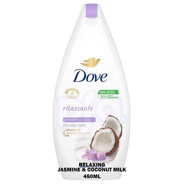 Dove Body Wash 450ml Relaxing Jasmine & Coconut Milk