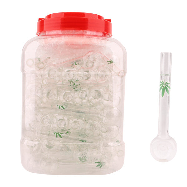 Glass Rose P 4in 90pc in Jar