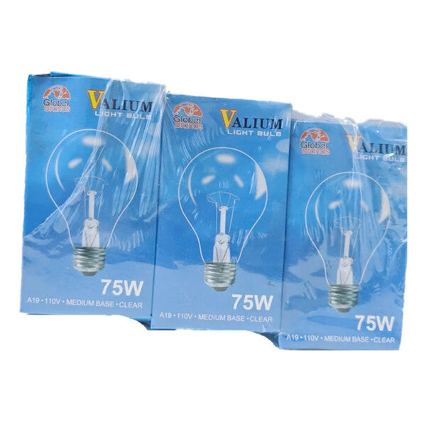 1pc Clear Light Bulb 75W