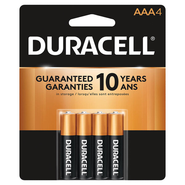 Duracell Coppertop AAA Batteries - 4 Pack Alkaline Battery