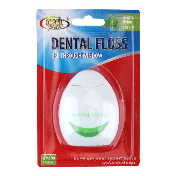 Oral Fusion Dental Floss 120yds Mint