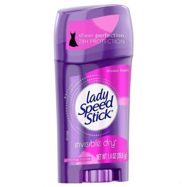 Lady Speed Stick Deo Inv Dry 1.4oz Shower Fresh