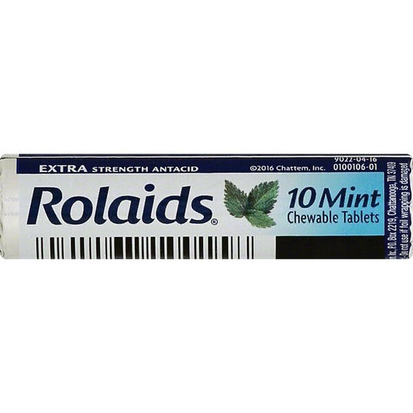 Rolaids Extra Strength Antacid Chewable Tablets Mint 10's