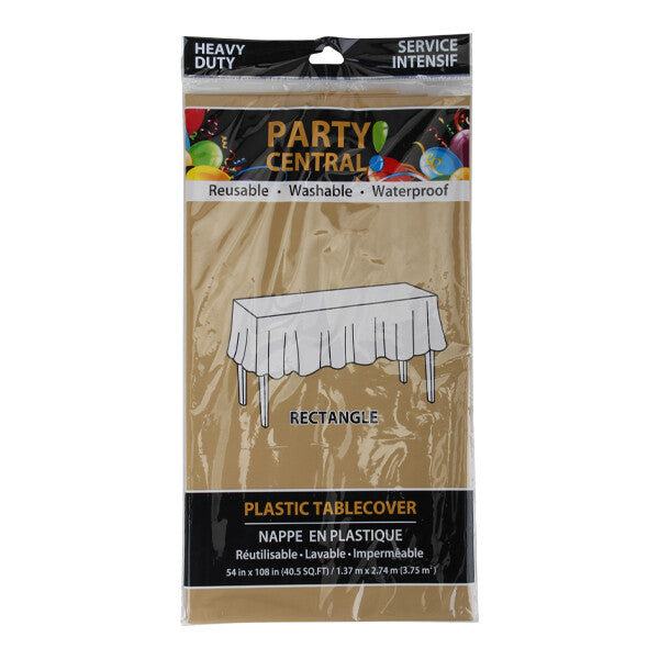 Table Cover Rectangular Gold 54*108In