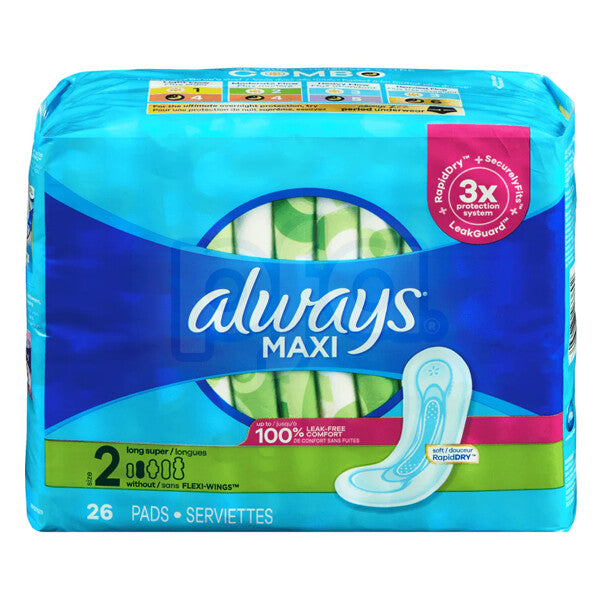 Always Maxi 26ct Size 2 Daytime Super Pads
