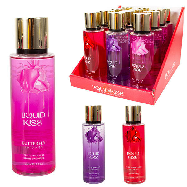LIQUID KISS Women's Body Spray 8.4oz Display