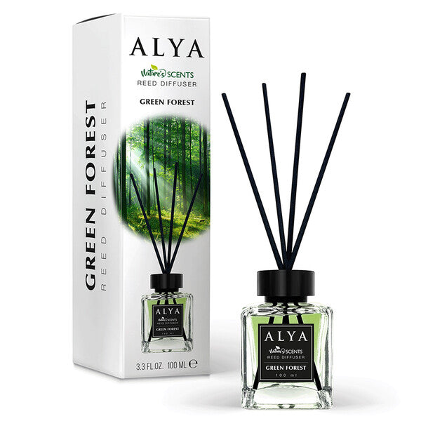 ALYA Nature Scents Reed Diffuser 3.3oz Green Forest
