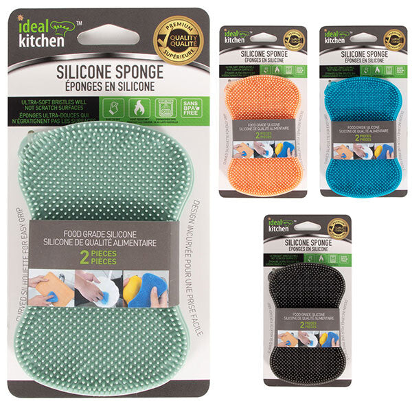 Ideal Kitchen Silicone Sponge 2PK