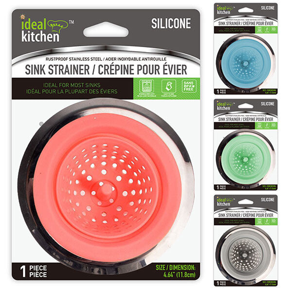 Ideal Kitchen SS + Silicone Sink Strainer HD Colors