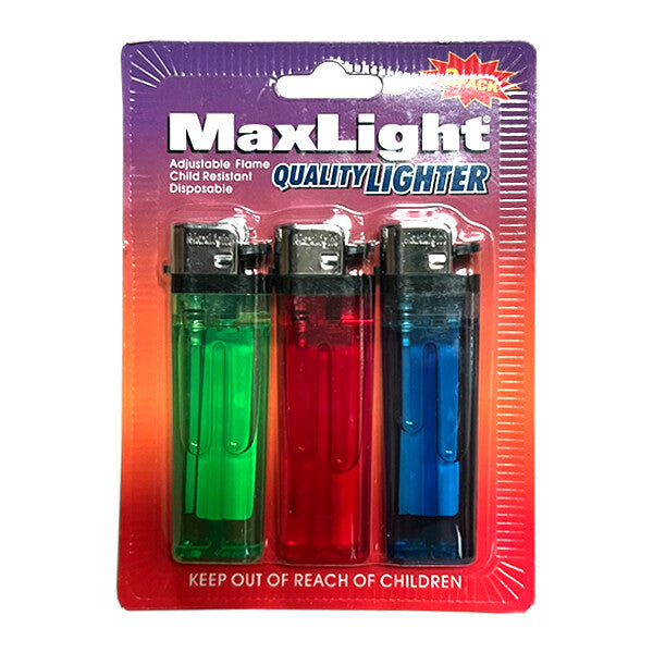Maxlight Lighter 3PK Child Resistant