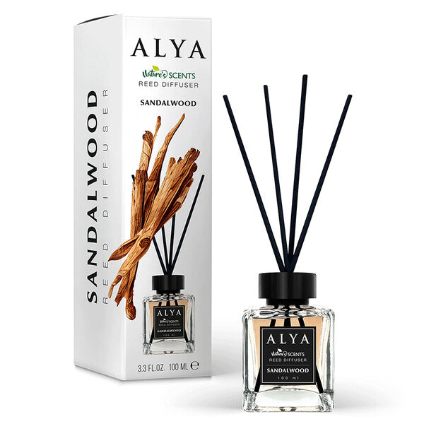 ALYA Nature Scents Reed Diffuser 3.3oz Sandalwood