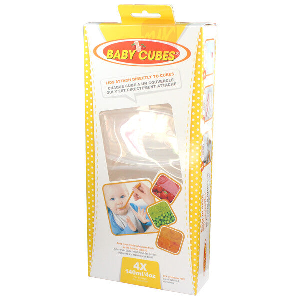 Baby Cubes 4 Count with Tray 140ml/4oz