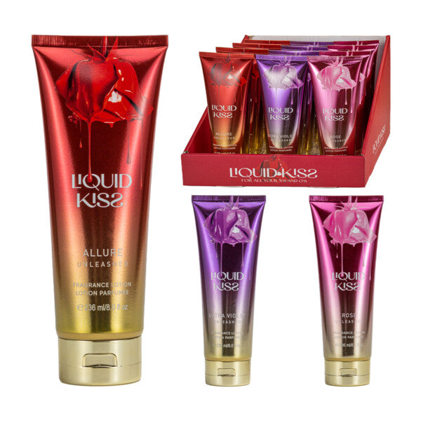 LIQUID KISS Women's Body Lotion 8.0oz Display