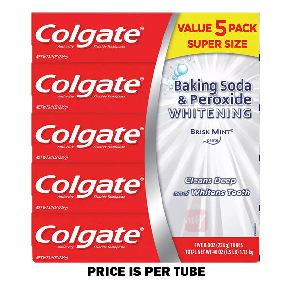 Colgate TP 8oz 5PK Baking Soda Peroxide Price per Tube