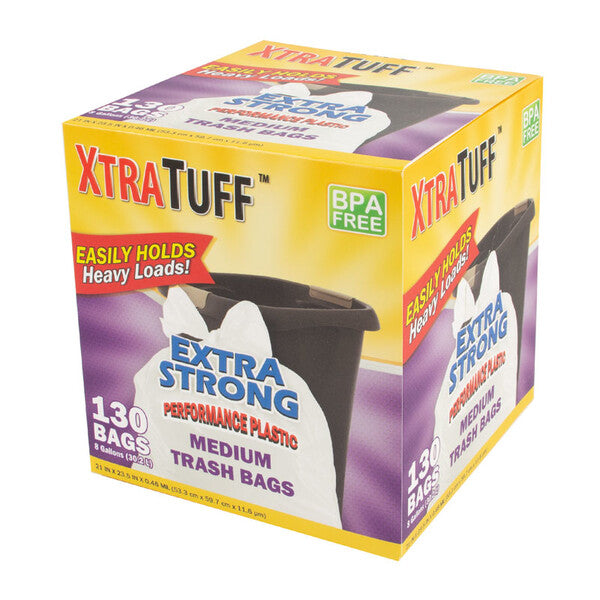 Xtratuff Trash Bag Box 8 Gal 130CT