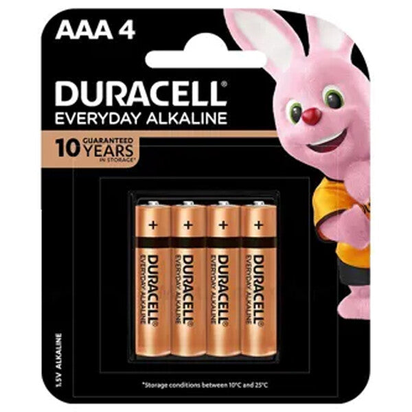 Duracell Everyday Alkaline Battery AAA 4PK