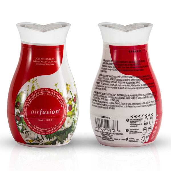 Air Fusion Adjustable Gel Air Freshener 6oz Strawberry Fields