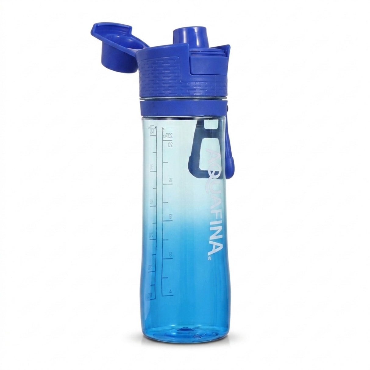 Aquafina 33 oz Sports Water Bottle with Straw Nozzle and Carry Handle – Glacier Blue
