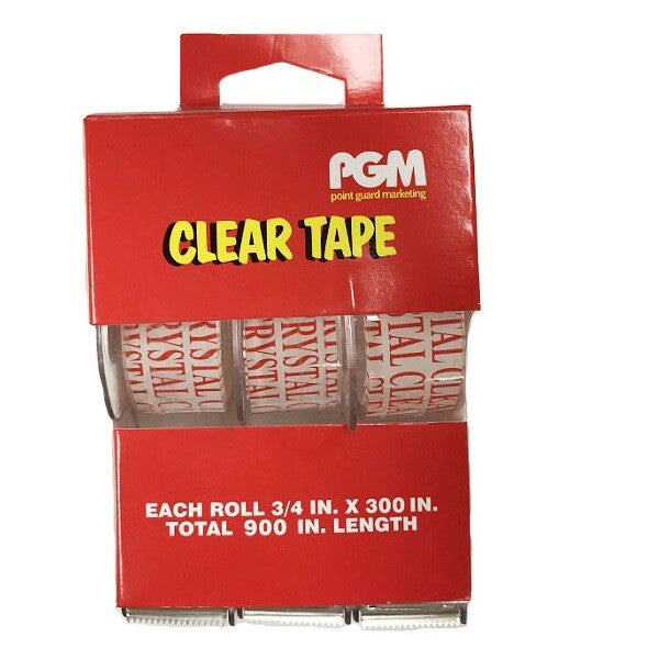 Super Clear Tape 3/4x300in 3PK Made In Taiwan