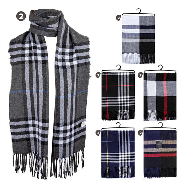 Thermaxxx Mens Scarf Plaid HD