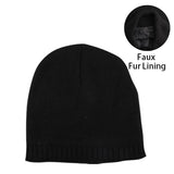 Thermaxxx Mens Beanie Hat w/ Fur Lining