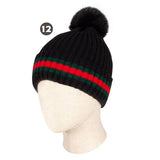 Cindy Claire Ladies Pom Hat w/ Fur lining