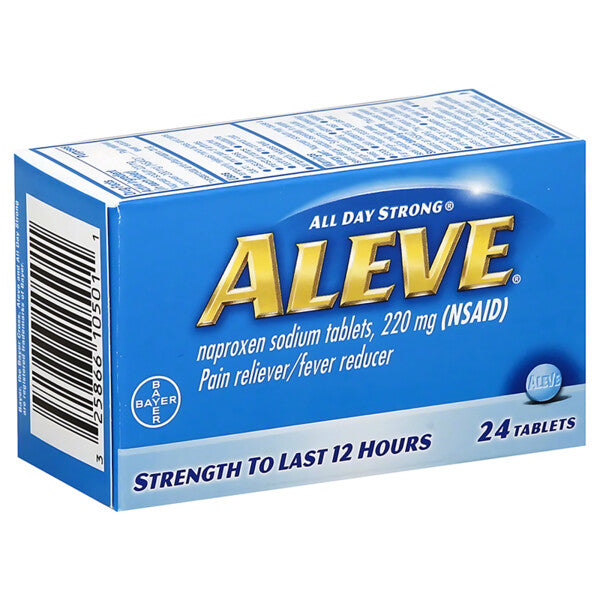Aleve Naproxen Sodium 220mg 24 Taplets