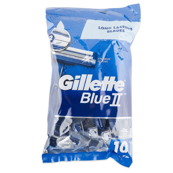 Gillette Blue II Razor Bag 10PK Chromium