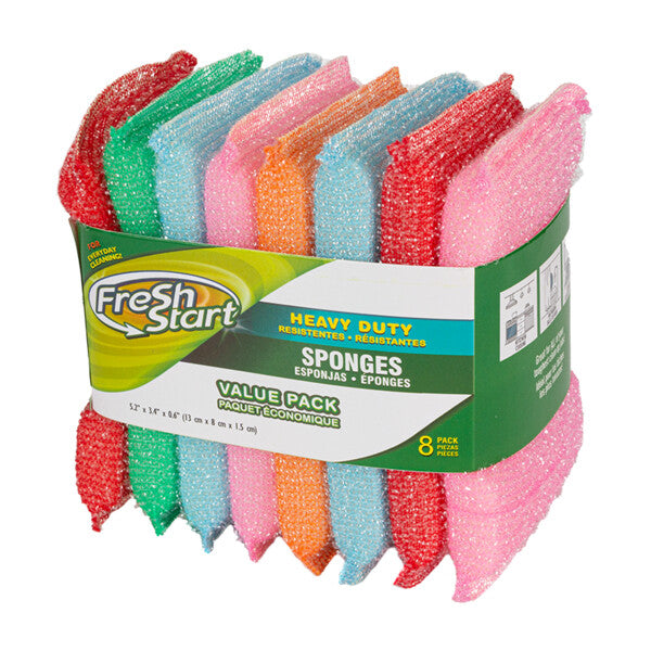 Fresh Start Sponge 8PK Heavy Duty